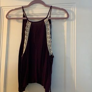 Dark purple crop top